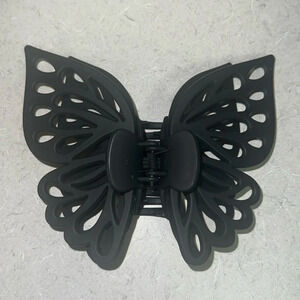 NEW Matte Black Large Butterfly Claw Clip
